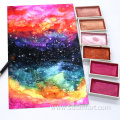 metallic artist portable watercolor pearlescent paint Set